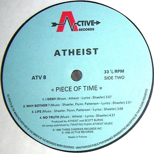 Atheist : Piece Of Time (LP, Album)