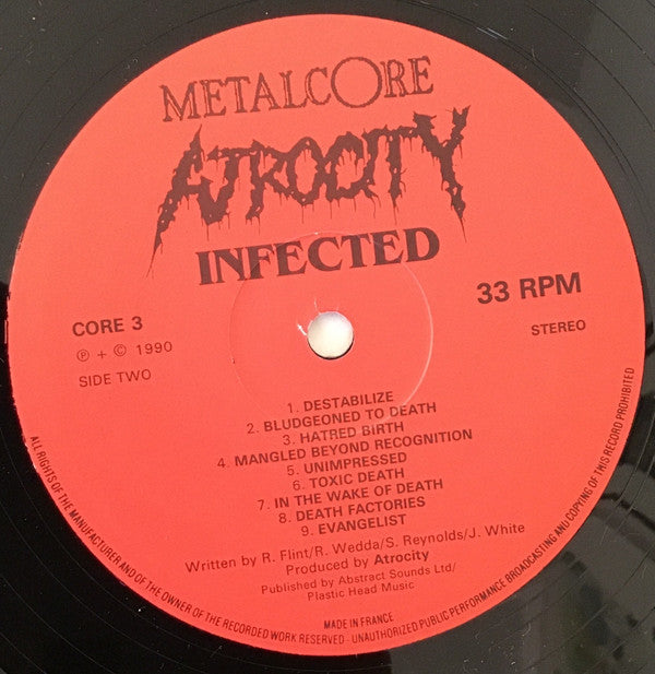 Atrocity (2) : Infected (LP, Album)