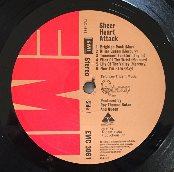 Queen : Sheer Heart Attack (LP, Album, 1st)