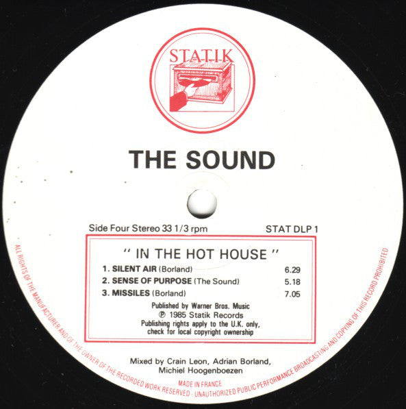 The Sound (2) : In The Hothouse (2xLP, Album, Gat)