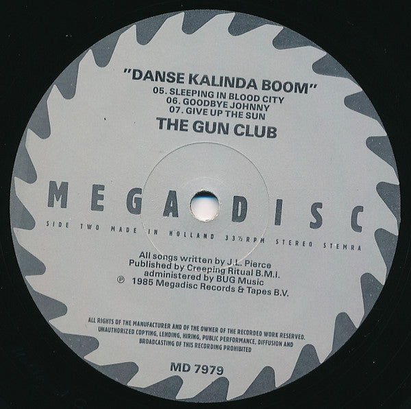 The Gun Club : Danse Kalinda Boom - Live In Pandora's Box (LP, Album)