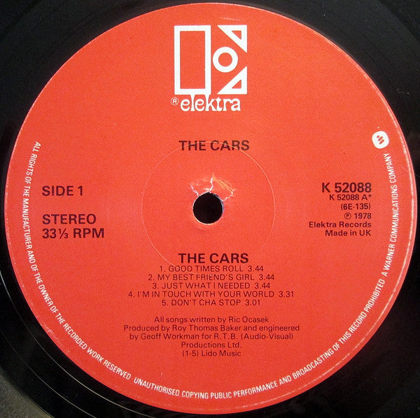 The Cars : The Cars (LP, Album)