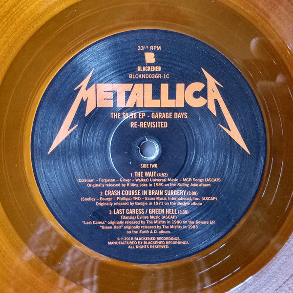 Metallica : The $5.98 E.P. - Garage Days Re-Revisited (12", EP, Ltd, RE, RM, Ora)