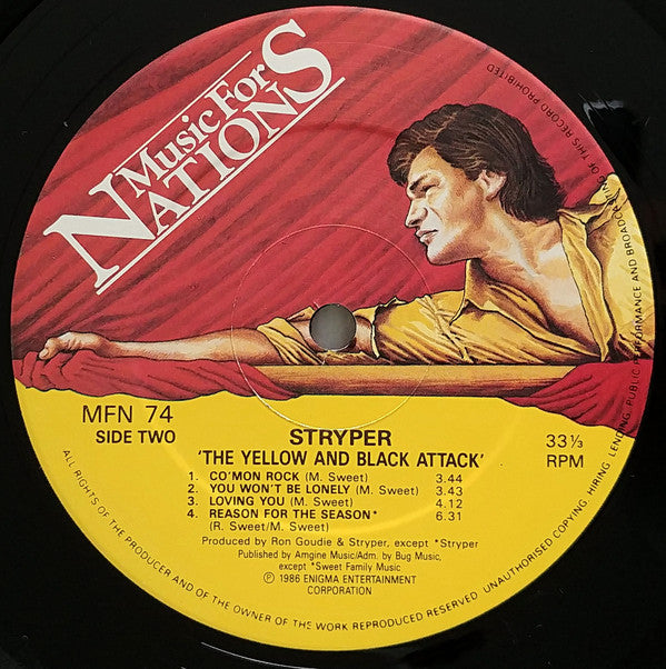 Stryper : The Yellow And Black Attack (LP, Album)