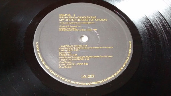 Brian Eno, David Byrne : My Life In The Bush Of Ghosts (LP, Album, M/Print, RP)