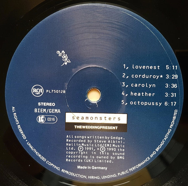Theweddingpresent* : Seamonsters (LP, Album)
