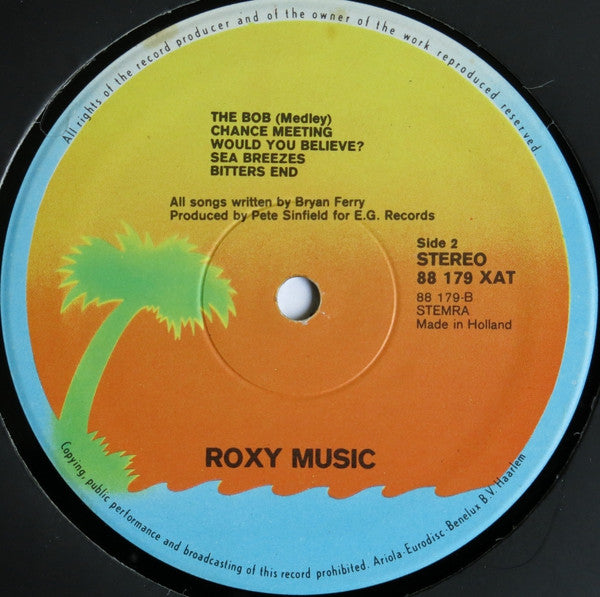 Roxy Music : Roxy Music (LP, Album, RP)