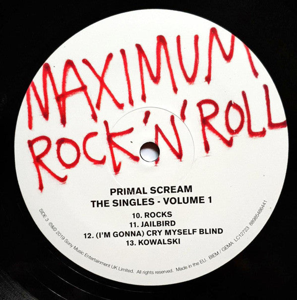 Primal Scream : Maximum Rock 'N' Roll (The Singles Volume 1) (2xLP, Comp, RM)