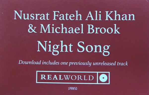 Nusrat Fateh Ali Khan & Michael Brook : Night Song (LP, Album)