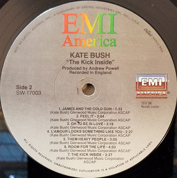 Kate Bush : The Kick Inside (LP, Album, RE, Win)