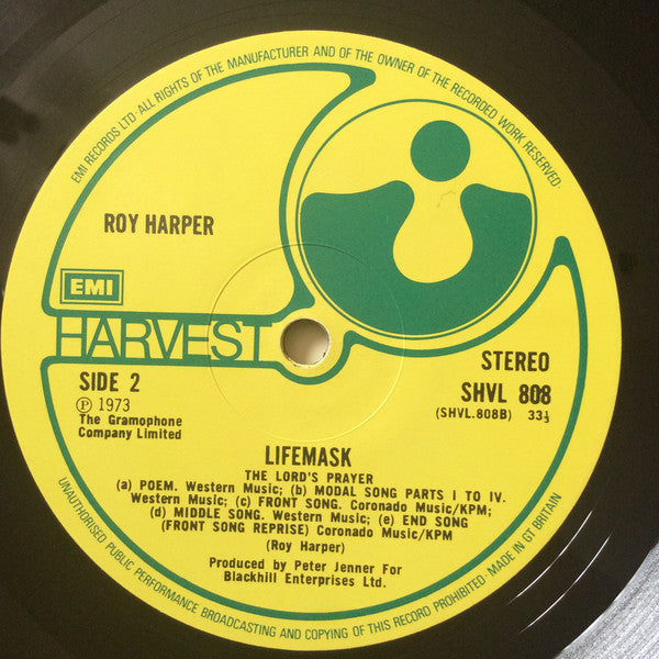 Roy Harper : Lifemask (LP, Album, RE)