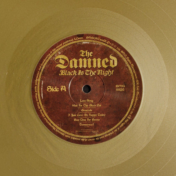 The Damned : Black Is The Night (The Definitive Anthology) (4xLP, Comp, Gol)