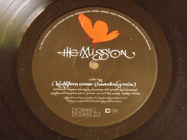 The Mission : Butterfly On A Wheel (10", Single + Box, Ltd, Num)