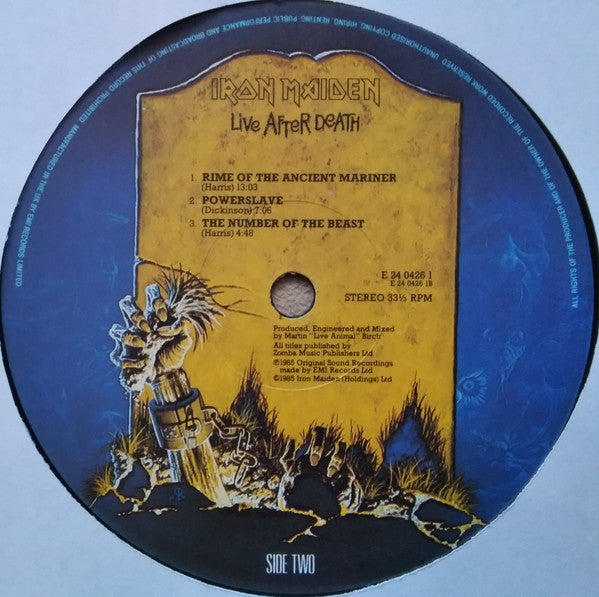 Iron Maiden : Live After Death (2xLP, Album, Sle)