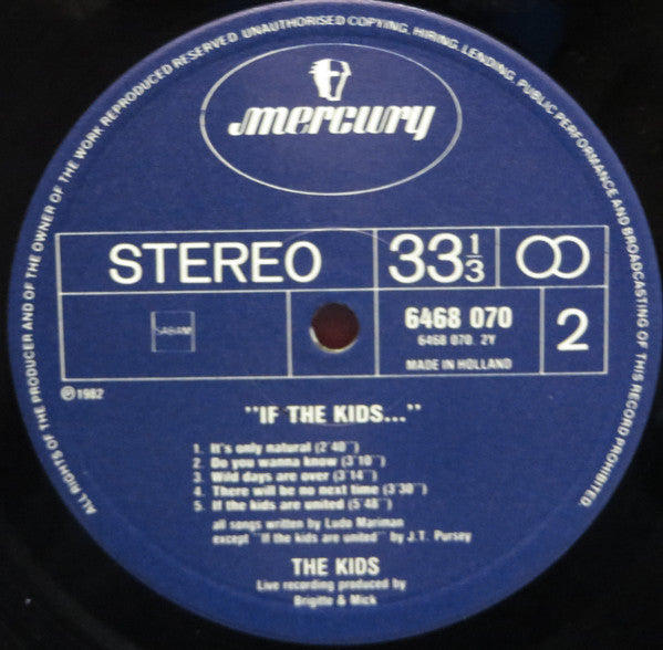 The Kids : If The Kids ... - Live (LP, Album)