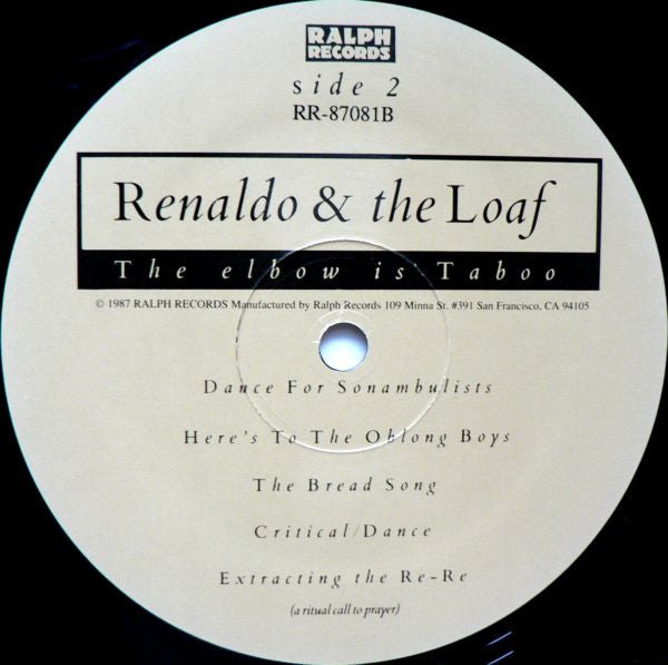 Renaldo & The Loaf : The Elbow Is Taboo (LP, Album)