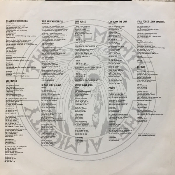 The Almighty : Blood, Fire & Love (LP, Album)