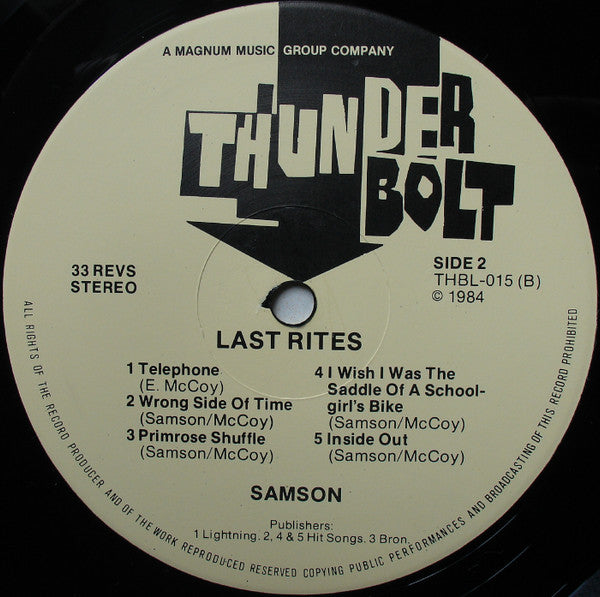 Samson (3) : Last Rites (LP, Comp)
