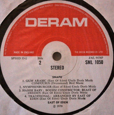 East Of Eden (2) : Snafu (LP, Album)