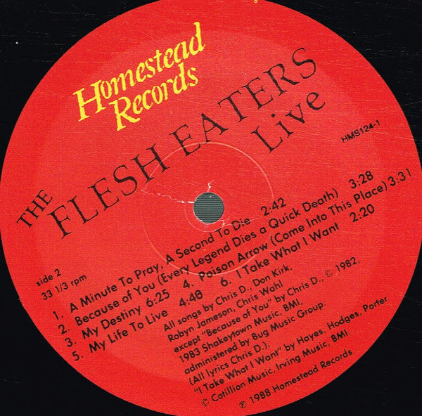 The Flesh Eaters : Live (LP)