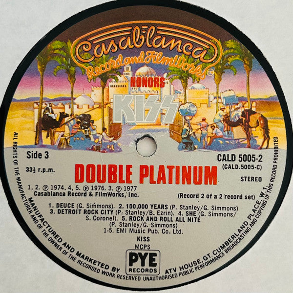 Kiss : Double Platinum (2xLP, Comp, Gat)