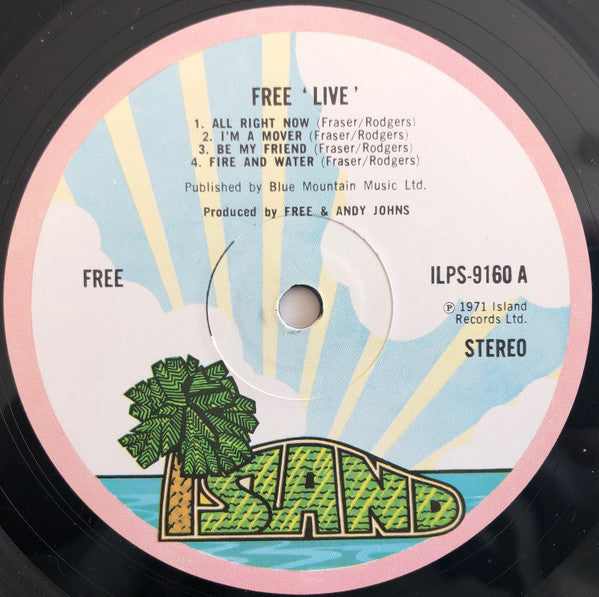Free : Free Live (LP, Album, RP, Env)