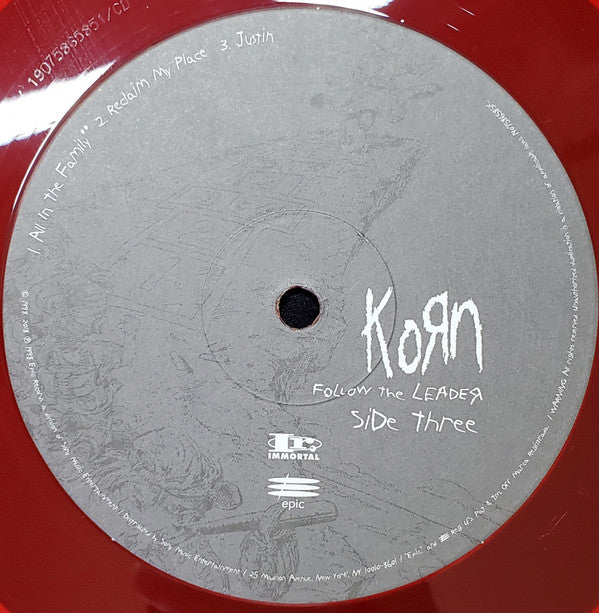 Korn : Follow The Leader (2xLP, Album, RE, RP, Red)