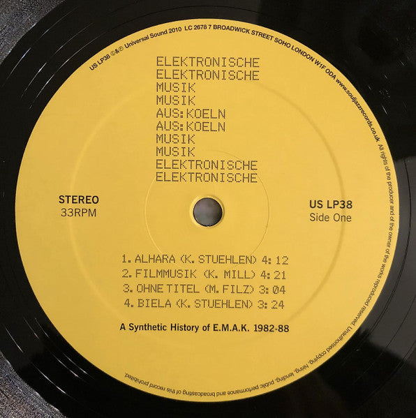E.M.A.K.* : A Synthetic History Of E.M.A.K. 1982-88 (2xLP, Comp)