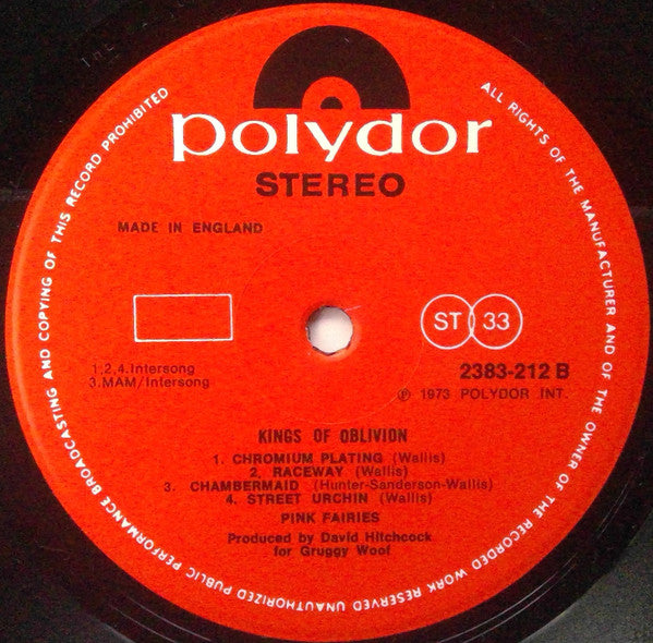 The Pink Fairies : Kings Of Oblivion (LP, Album)