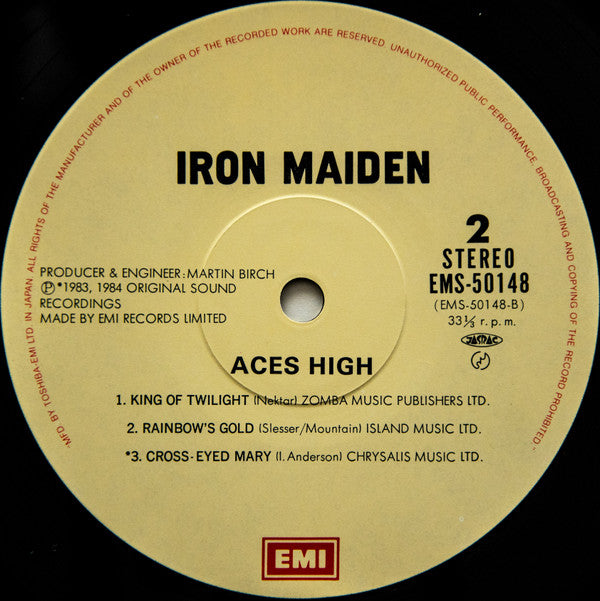 Iron Maiden : Aces High (12", MiniAlbum, Maxi, Ini)