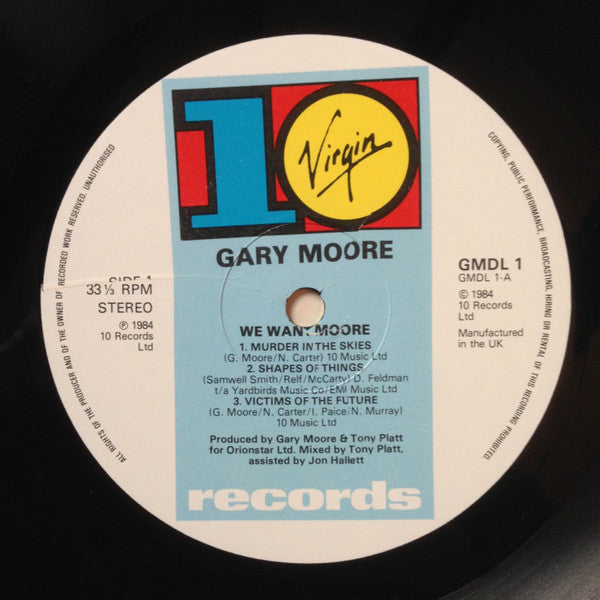 Gary Moore : We Want Moore! (LP, Album, EMI + 12")