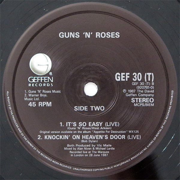 Guns N' Roses : Welcome To The Jungle (12", Single)