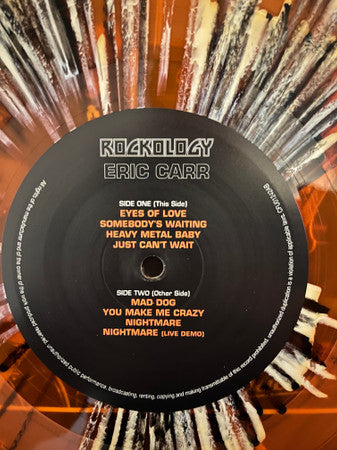 Eric Carr : Rockology (LP, Ora + LP, Cle + Album, RSD, Dlx, Ltd, RE)