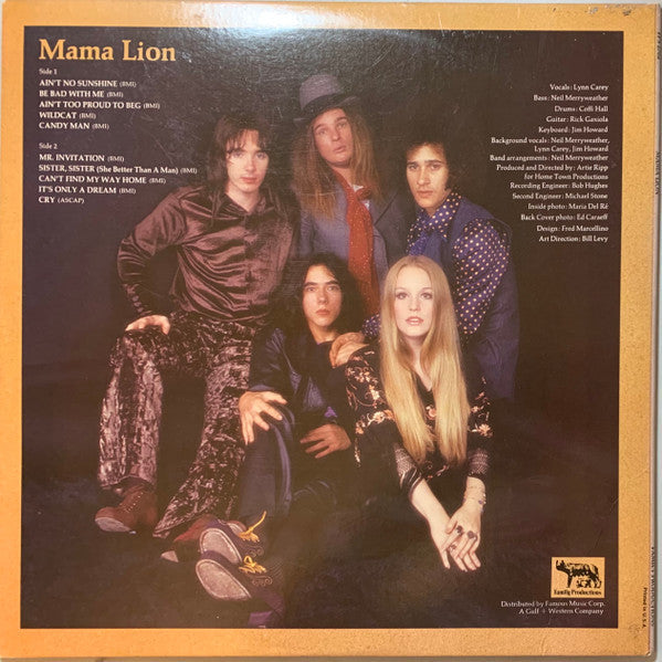Mama Lion : Preserve Wildlife (LP, Album, Gat)