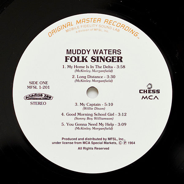 Muddy Waters : Folk Singer (LP, Album, Ltd, Num, RE)