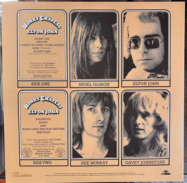 Elton John : Honky Château (LP, Album, Club, RE, RM, Cre)