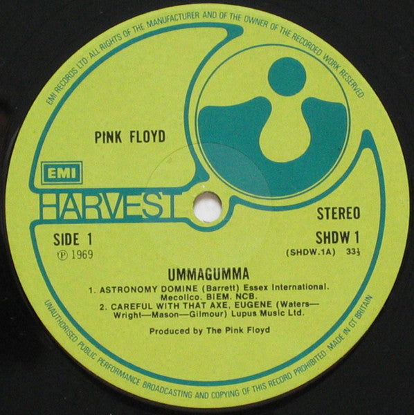 Pink Floyd : Ummagumma (2xLP, Album, RE, RP, Gat)