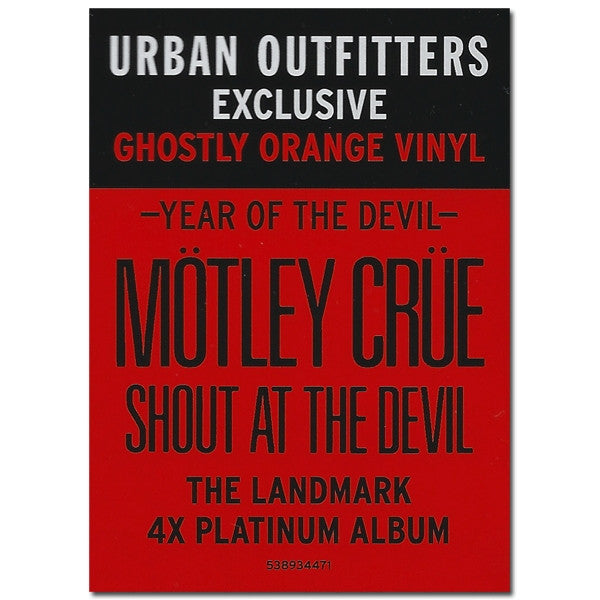 Mötley Crüe : Shout At The Devil (LP, Album, Ltd, RE, RM, Gho)