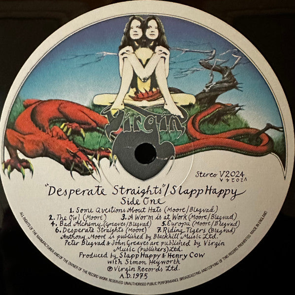 Slapp Happy / Henry Cow : Desperate Straights (LP, Album, PN )