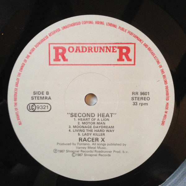 Racer X : Second Heat (LP, Album)
