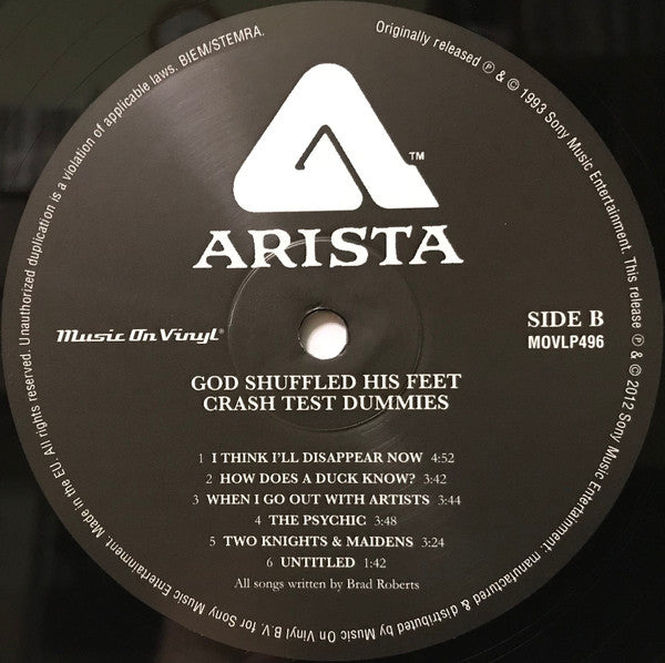 Crash Test Dummies : God Shuffled His Feet (LP, Album, RE, 180)