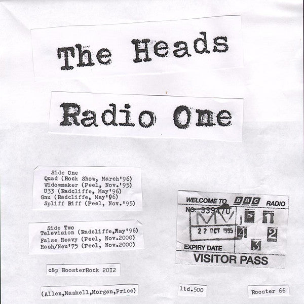 The Heads (2) : Radio One (LP, Ltd)