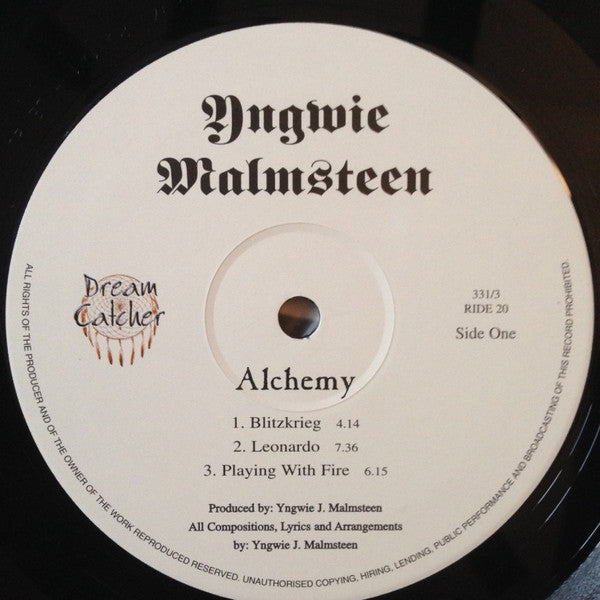 Yngwie J. Malmsteen's Rising Force : Alchemy (2xLP, Album)