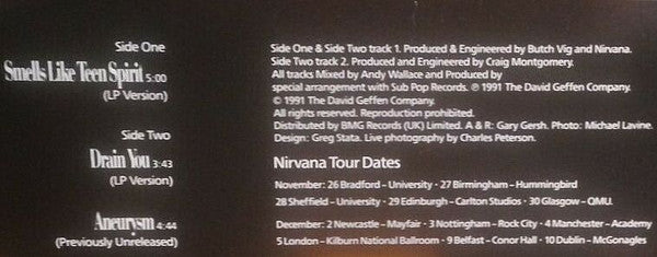 Nirvana : Smells Like Teen Spirit (12", Ltd, Pic)