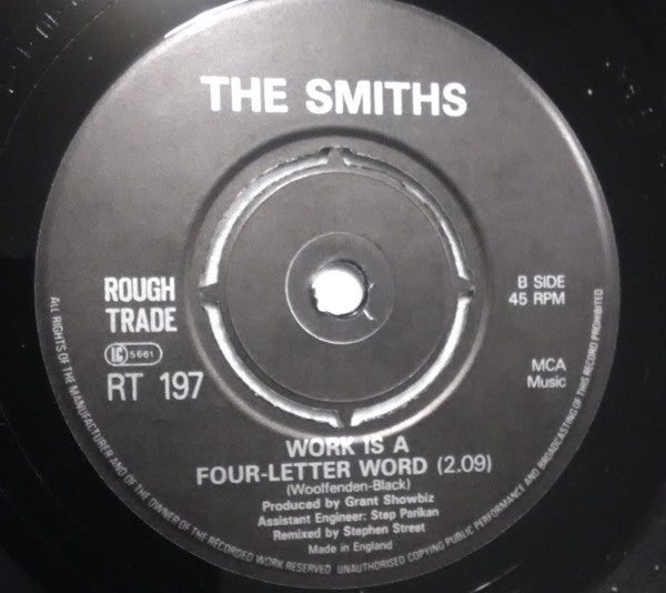 The Smiths : Girlfriend In A Coma (7", Single, EMI)