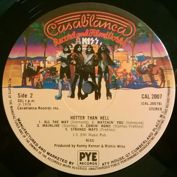 Kiss : Hotter Than Hell (LP, Album)