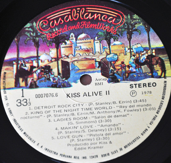 Kiss : Alive II (LP, Album, Sin)
