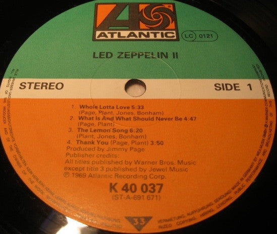 Led Zeppelin : Led Zeppelin II (LP, Album, RE)