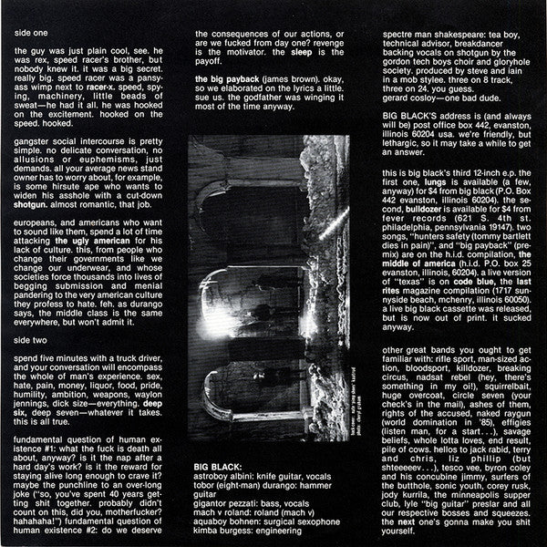 Big Black : Racer-X (12", EP)