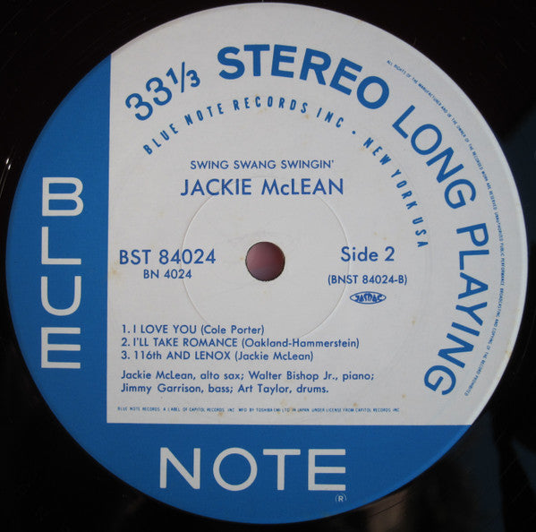 Jackie McLean : Swing, Swang, Swingin' (LP, Album, Ltd, RE)